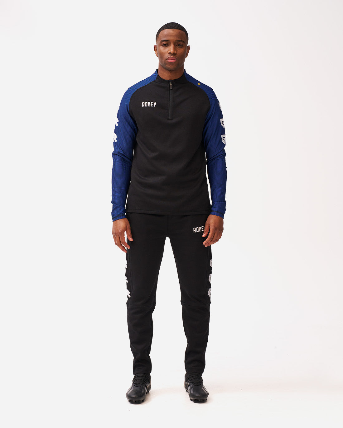 Performance Tracksuit Black/Royal Blue