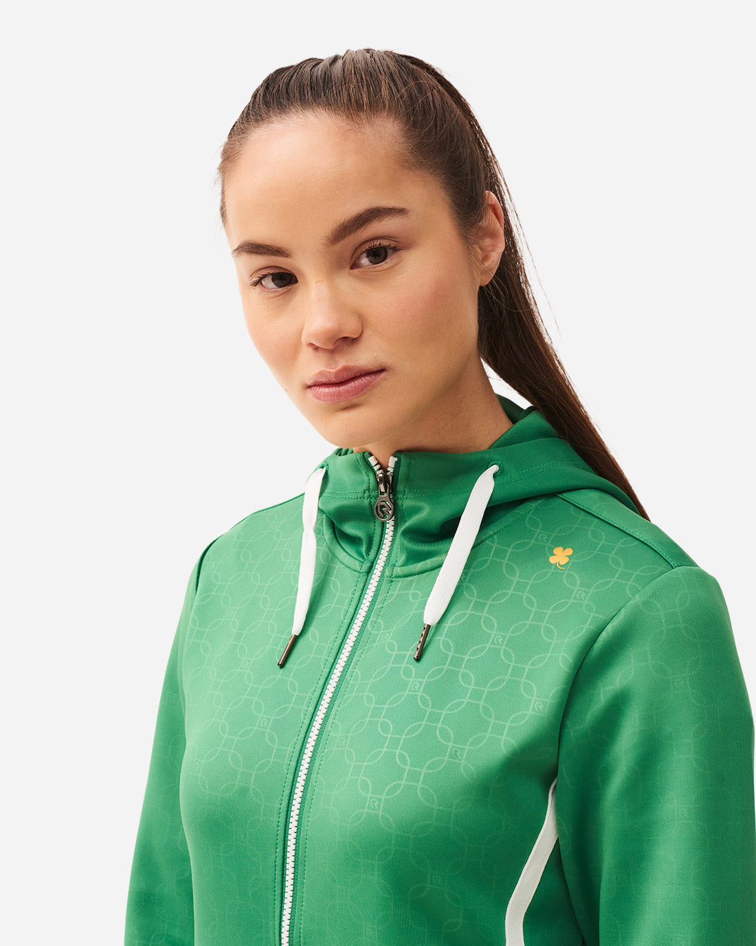 Tennis Forehand Hooded Track Top