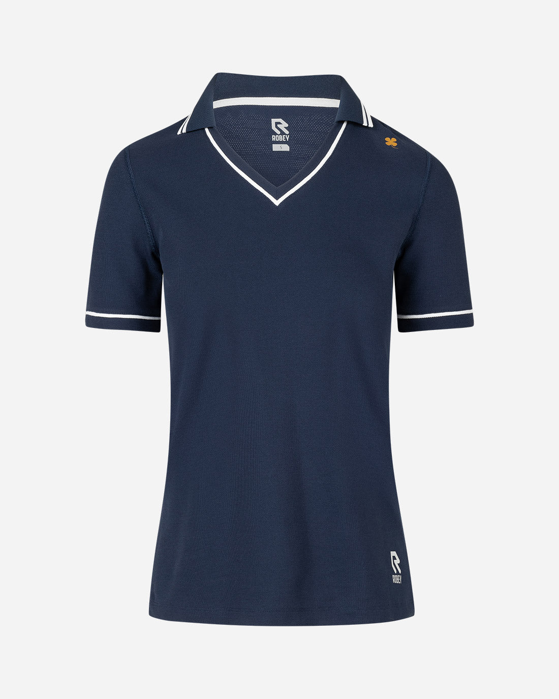 Tennis Court V-Neck Polo