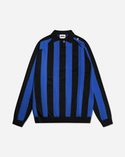 Robey Retro Knit Polo Blue/black