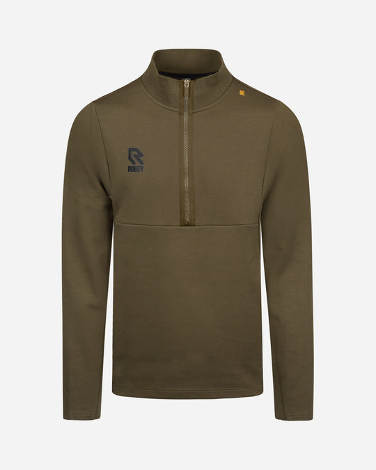 Off Pitch Cotton Half-Zip Top