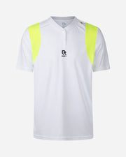 Tennis Ace Henley Tee White/neon